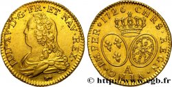 LOUIS XV DIT LE BIEN AIMÉ Louis d or aux écus ovales, buste habillé 1726 Paris