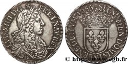 LOUIS XIV THE SUN KING Demi-écu, portrait apollinien 1666 Montpellier