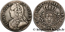 LOUIS XV DIT LE BIEN AIMÉ Cinquième d écu aux branches d olivier, buste habillé 1727 Lyon TTB