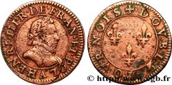 HENRI III Double tournois, 1er type de Paris n.d. Paris, Moulin des Étuves