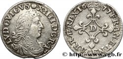 LOUIS XIV THE SUN KING Quatre sols dits des traitants 1677 Vimy-en-Lyonnais (actuellement Neuville-sur-Saône)