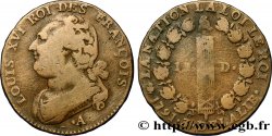LOUIS XVI (MONARQUE CONSTITUTIONNEL) 12 deniers dit au faisceau , type FRANÇOIS 1791 Paris