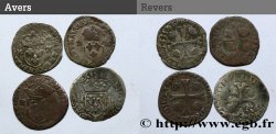 HENRI IV LE GRAND Douzain aux deux H, lot de 4 ex. n.d. s.l.