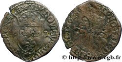 LOUIS XIII Douzain, à la croix cantonnée de deux lis et de deux couronnes (émission protestante) 1628 Nîmes