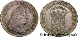 LOUIS XIV  THE SUN KING  Quart d écu de Flandre 1686 Lille VF/AU