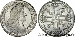 LOUIS XIV  THE SUN KING  Demi-écu aux huit L, 1er type 1691 Paris MS