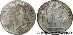 LOUIS XVI Écu dit  au génie , type FRANÇOIS 1792 Orléans fVZ