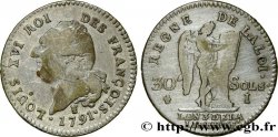 LOUIS XVI 30 sols dit  au génie , type FRANÇOIS 1791 Limoges