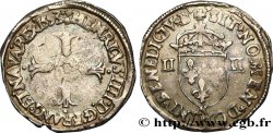 HENRI IV LE GRAND Quart d écu, croix feuillue de face 1593 Montpellier