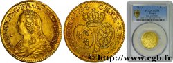 LOUIS XV  THE WELL-BELOVED  Louis d or aux écus ovales, buste habillé 1734 Paris AU