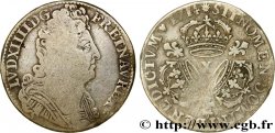 LOUIS XIV  THE SUN KING  Quart d écu aux trois couronnes 1714 Amiens