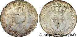 LOUIS XV DIT LE BIEN AIMÉ Écu dit vertugadin 1717 Caen