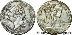 LOUIS XVI 15 sols dit  au génie , type FRANÇAIS 1791 Bordeaux XF/AU