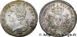 LOUIS XV  THE WELL-BELOVED  Cinquième d’écu aux branches d’olivier, tête ceinte d’un bandeau 1756 Besançon AU