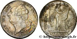 LOUIS XVI (MONARQUE CONSTITUTIONNEL) Écu dit au génie , type FRANÇOIS 1792 Toulouse