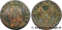LOUIS XIII LE JUSTE Double tournois, type de Warin 1643