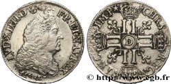 LOUIS XIV THE SUN KING Demi-écu aux huit L, 1er type 1691 Lyon