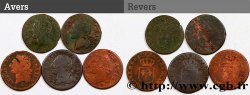 LOUIS XVI Demi-sol dit “à l écu”, lot de 5 ex. n.d. Ateliers divers