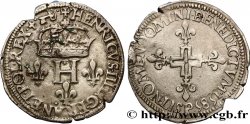 HENRI III Double sol parisis, 2e type 1585 Dijon