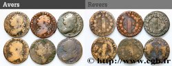 LOTS 12 deniers dit au faisceau , type FRANCOIS, lot de 6 ex. n.d. Ateliers divers