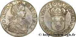 LOUIS XIV LE GRAND OU LE ROI SOLEIL Écu, portrait à la mèche longue 1650 Bordeaux TTB+
