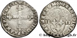 HENRI III Quart d écu, croix de face 1588 Bayonne