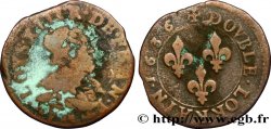 LOUIS XIII LE JUSTE Double lorrain 1636 Stenay