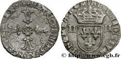 HENRI IV LE GRAND Quart d écu, croix feuillue de face 1606 Angers