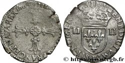 HENRY IV Quart d écu, croix feuillue de face 1604 Angers