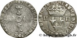 HENRI IV LE GRAND Quart d écu, croix feuillue de face 1602 Angers