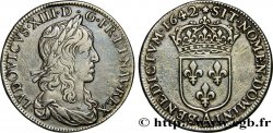 LOUIS XIII LE JUSTE Demi-écu, buste drapé (1er buste de Jean Warin) 1642 Paris, Monnaie de Matignon