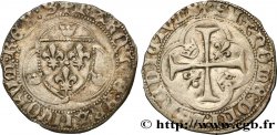 CHARLES VII LE VICTORIEUX Blanc à la couronne n.d. Bourges