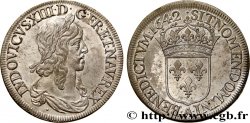 LOUIS XIII LE JUSTE Écu, buste drapé (1er buste de Jean Warin) 1642 Paris, Monnaie du Louvre SUP