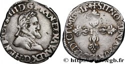 HENRI IV LE GRAND Quart de franc, type de Lyon 1594 Lyon