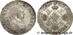 LOUIS XV DIT LE BIEN AIMÉ Écu à la croix fleurdelisée couronnée et aux huit L 1724 Paris