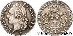 LOUIS XVI Vingtième d écu aux branches d olivier, buste lauré 1779 Paris