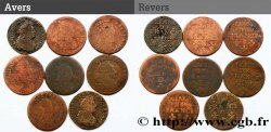 LOUIS XIV THE SUN KING Lot de huit liards n.d. Ateliers divers