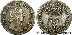 LOUIS XIII LE JUSTE Douzième d écu, buste drapé et cuirassé (2e buste de Jean Warin) 1643 Lyon