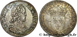 LOUIS XIV LE GRAND OU LE ROI SOLEIL Quart d écu, portait à la mèche longue 1648 Paris
