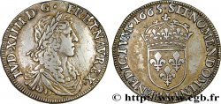 LOUIS XIV LE GRAND OU LE ROI SOLEIL Demi-écu, portrait apollinien 1665 Bayonne