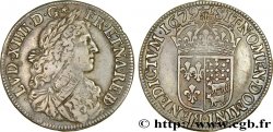 LOUIS XIV LE GRAND OU LE ROI SOLEIL Demi-écu de Béarn, portrait apollinien 1679 Pau