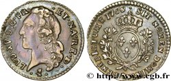 LOUIS XV DIT LE BIEN AIMÉ Dixième d écu aux branches d’olivier, tête ceinte d’un bandeau 1766 Pau