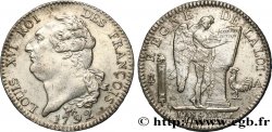 LOUIS XVI Écu dit au génie , type FRANÇOIS 1792 Paris