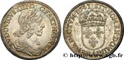 LOUIS XIII Quart d écu d argent, 3e type, 2e poinçon de Warin 1643 Paris, Monnaie du Louvre