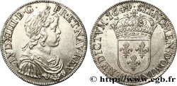 LOUIS XIV LE GRAND OU LE ROI SOLEIL Demi-écu, portrait à la mèche courte 1644 Paris, Monnaie du Louvre SUP