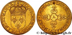 LOUIS XIII LE JUSTE Écu d or au soleil, à la croix anillée fleurdelisée 1641 Paris, Monnaie du Louvre