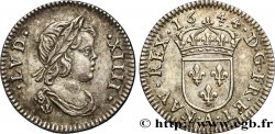 LOUIS XIV LE GRAND OU LE ROI SOLEIL Vingt-quatrième d écu à la mèche courte 1644 Paris, Monnaie du Louvre