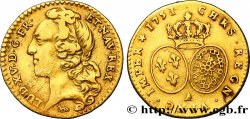 LOUIS XV DIT LE BIEN AIMÉ Demi-louis d’or aux écus ovales, tête ceinte d’un bandeau 1751 Paris