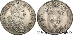 LOUIS XIV LE GRAND OU LE ROI SOLEIL Demi-écu, portrait apollinien 1666 Montpellier