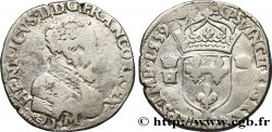 FRANCIS II. COINAGE AT THE NAME OF HENRY II Teston à la tête nue, 3e type 1559 Bordeaux